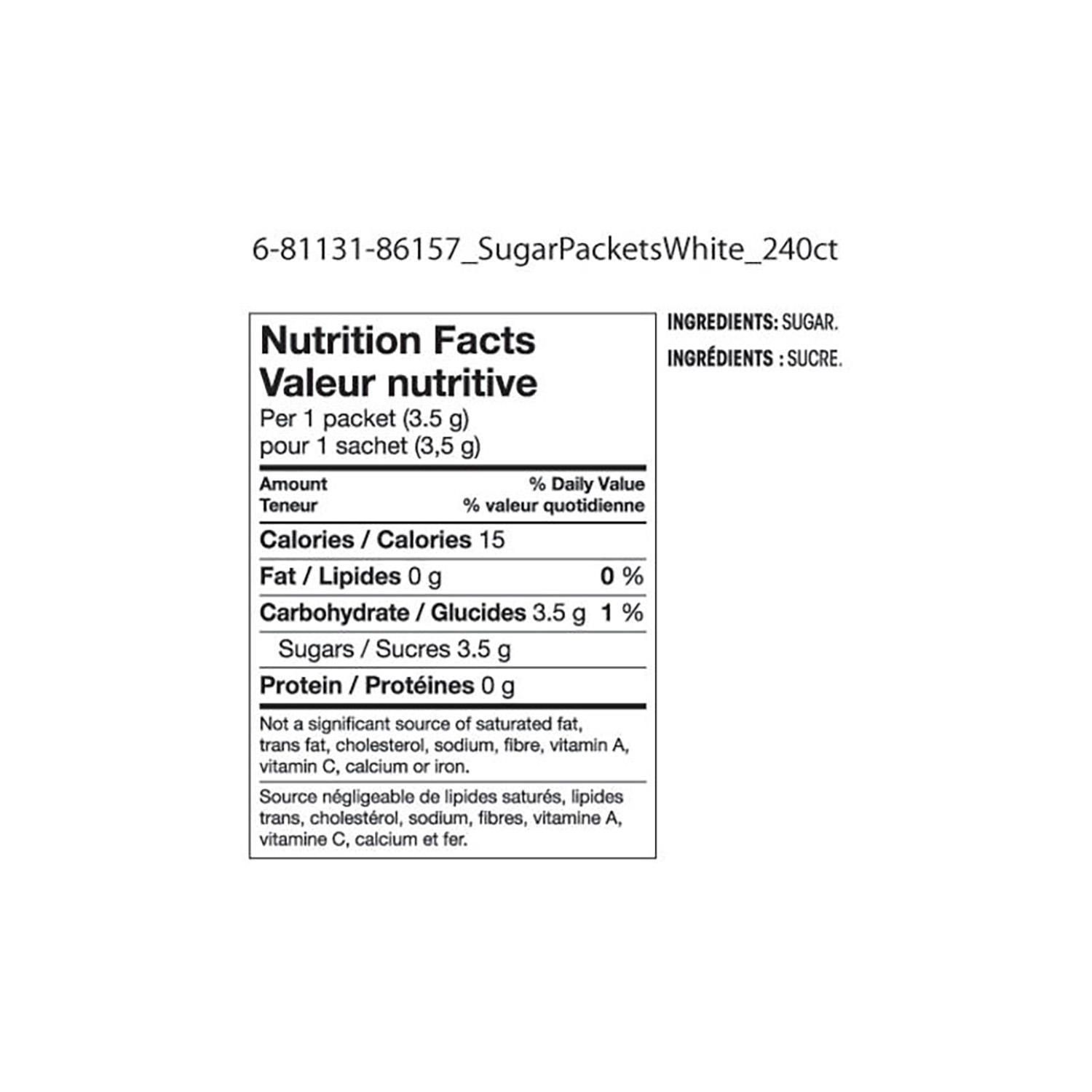 Great Value White Sugar Packets Walmart.ca