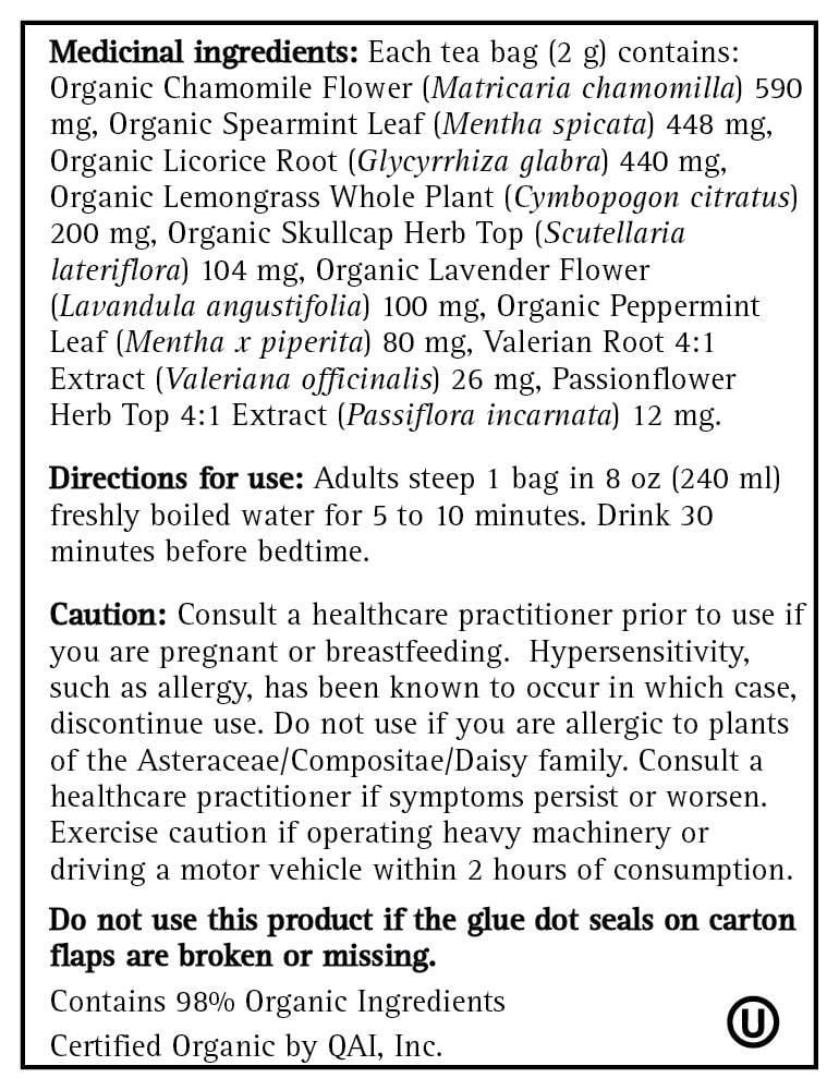 Yogi Teas Restful Sleep Herbal Tea 16 Bags 32 g Walmart.ca