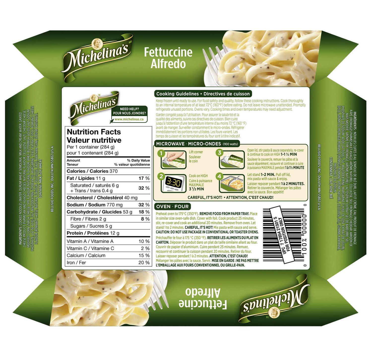 Michelina's Fettuccine Alfredo Pasta Walmart.ca