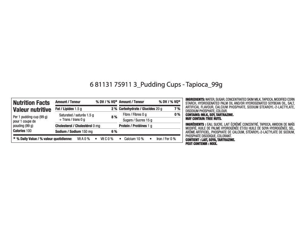 Great Value Tapioca Pudding Walmart.ca