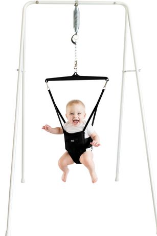 The Original Jolly Jumper Baby Exerciser With Stand Black