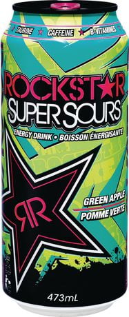 Rockstar SuperSours Green Apple Energy Drink | Walmart.ca