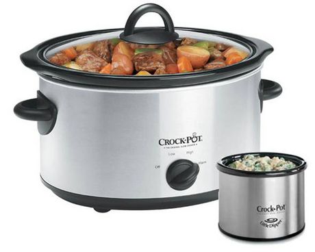 8 Qt. Stainless Steel Slow Cooker, With Little Dipper - Scv803ss-033 Silver Metallic