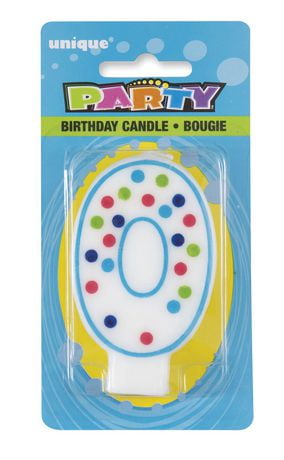 Polka Dot Number 0 Birthday Candle Walmart Canada