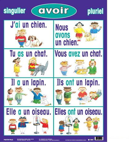 Basic French Verb Posters - Present Tense (7 Pack) | Walmart Canada