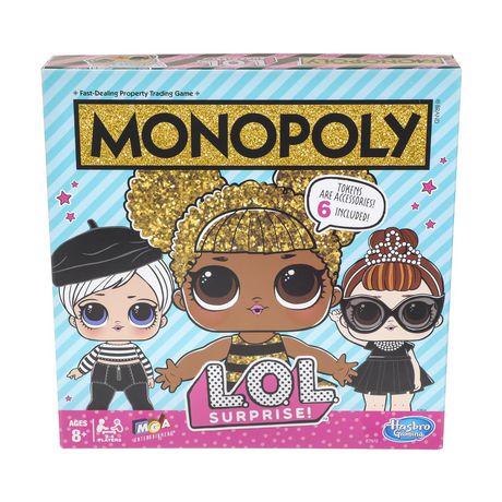 Hasbro Gaming Monopoly Game: L.O.L. Surprise! Edition Board Game For Kids Ages 8 And Up
