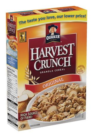 Quaker Harvest Crunch Original Granola Cereal | Walmart.ca