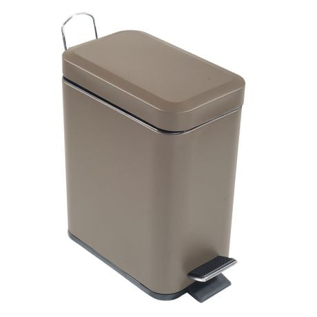 garbage rectangular 5l tan step metal walmart zoom cans bins recycle trash