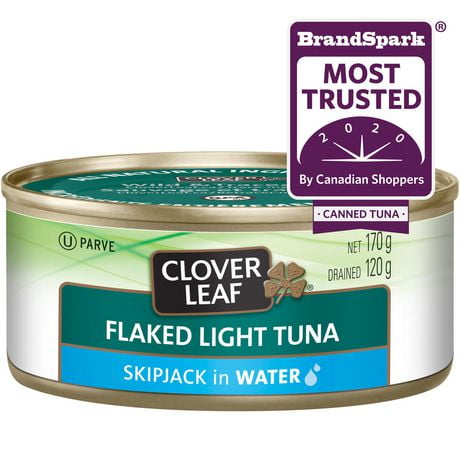 tuna clover leaf light flaked chunk water canned canada walmart skipjack