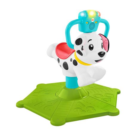 Fisher-Price Bounce And Spin Puppy Stationary Ride-On Toy Multi