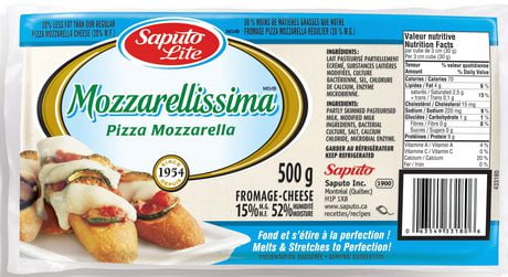 Saputo Lite Mozzarellissima Pizza Mozzarella Cheese Walmart Ca