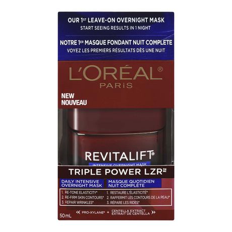 paris oreal revitalift lzr overnight intensive triple mask power daily oral based stars