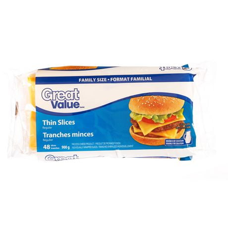cheese processed slices value thin walmart sliced