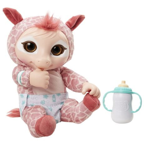 animal babies baby toy nursery giraffe plush deluxe electronic walmart toys stuffed zoom