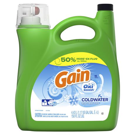 UPC 037000919285 product image for Gain Oxi Booster Cold Water Clean Icy Fresh Fizz Liquid Laundry Detergent | upcitemdb.com