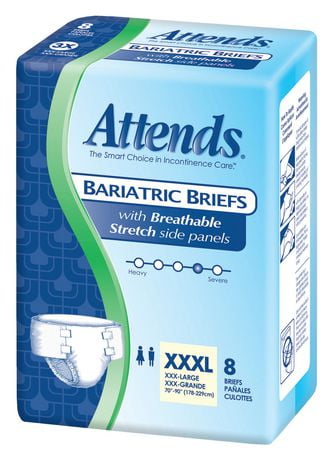 Attends Bariatric Briefs Extra Absorbent Xxxl | Walmart.ca