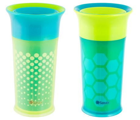 UPC 037977302837 product image for Sassy 9Oz Insulated Cup Green And Blue | upcitemdb.com