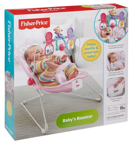 Fisher-Price Baby's Bouncer - Pink Ellipse | Walmart.ca