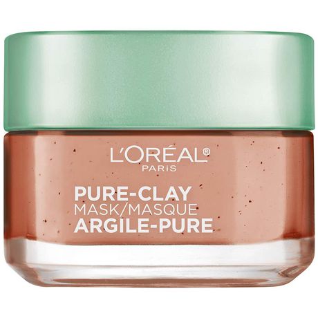 L'oreal Paris Pure-Clay Cleansing Mask With 3 Mineral Clays + Red Algae, Exfoliates And Refines Rough Skin, 50 Ml 0