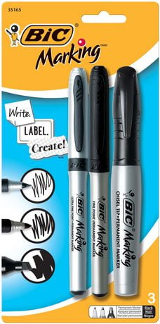 UPC 070330351653 product image for Bic Mark-It Mixed Ultra Fine/Fine/Chisel Permanent Markers | upcitemdb.com