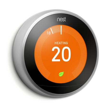 Nest Learning Thermostat - 3Rd Generation - Black Silver