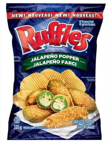 Ruffles® Jalapeno Popper Flavour Potato Chips 