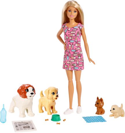 Barbie Doggy Daycare Doll & Pets Multi