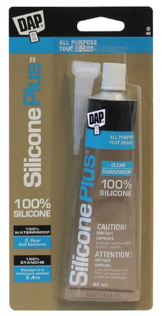 DAP® Silicone Plus Premium All Purpose 100% Silicone Sealant Clear 83ml ...