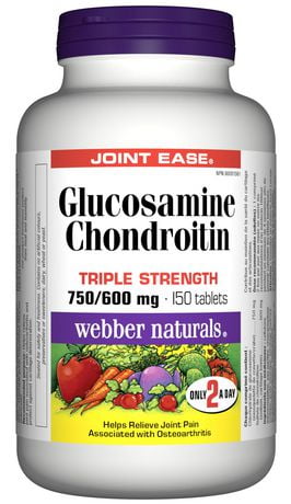 Webber Naturals® Glucosamine Chondroitin Triple Strength 750/600 Mg ...