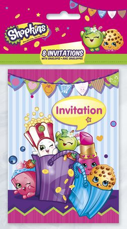 UPC 011179428946 product image for Shopkins Invitations | upcitemdb.com