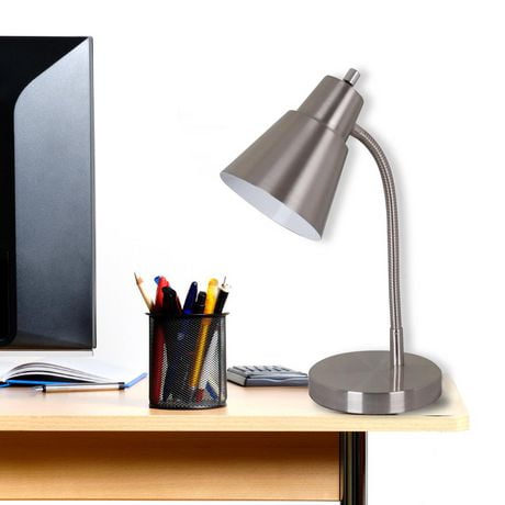 Lampe De Bureau En Acier Bross Walmart Canada