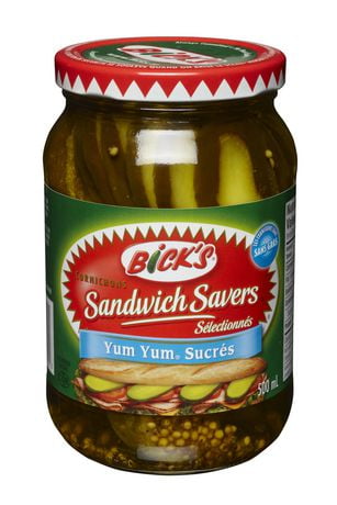 Cornichons Sucrés Yum YumMD Sandwich Savers De Bick’s | Walmart Canada