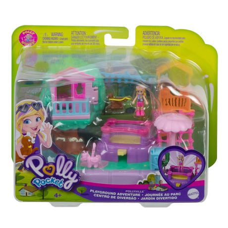 Polly Pocket Pollyville Playground Adventure Playset Walmart Canada