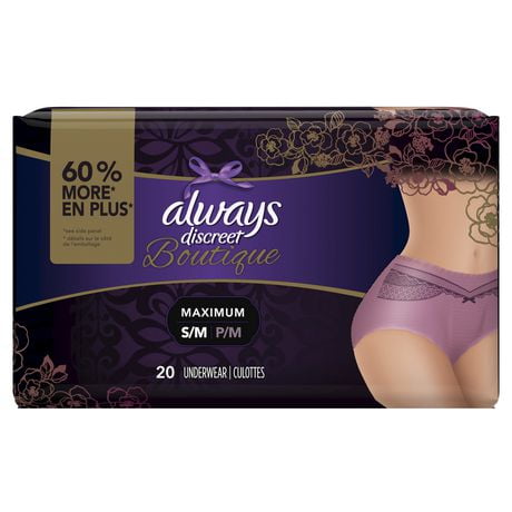 UPC 037000763451 product image for Always Discreet Boutique, Incontinence Underwear For Women, Maximum Protection,  | upcitemdb.com