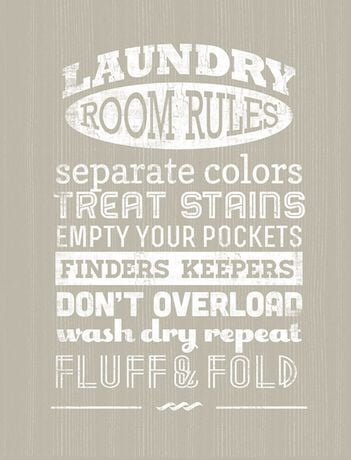 Laundry Room Rules | Walmart.ca