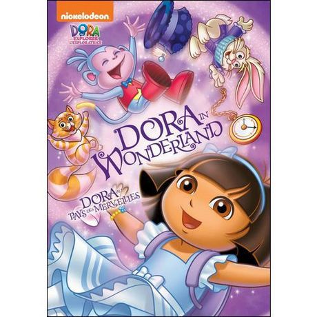 Dora The Explorer Dora In Wonderland Dvd Paper Doll Set Bilingual