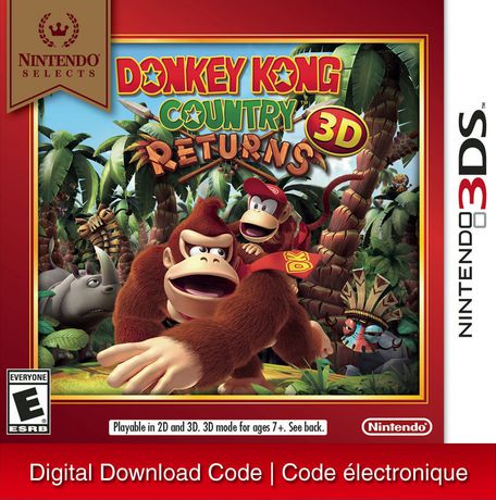 3Ds Nintendo Selects Donkey Kong Country Returns 3D (Digital Download)