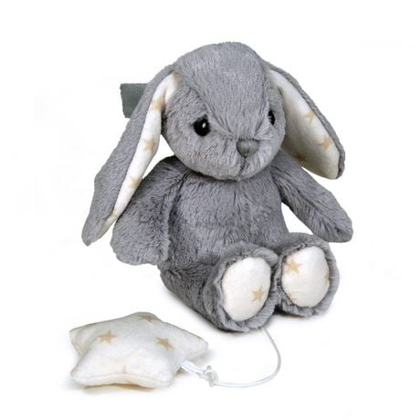 Cloud B Dreamy Hugginz Musical Plushies Grey Bunny Plush Toy | Walmart ...