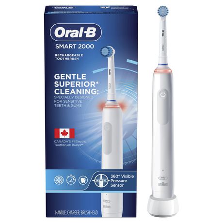 Oral-B Pro 2000 Power Rechargeable Electric Toothbrush Powered By Braun Adults'