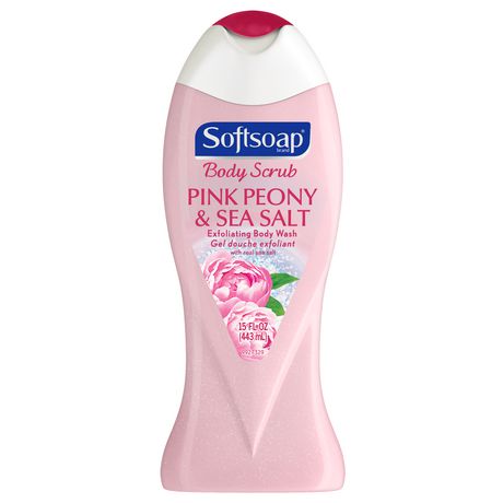 UPC 074182459789 product image for Softsoap, Pink Peony & Sea Salt, Exfoliating Body Wash, 443Ml | upcitemdb.com