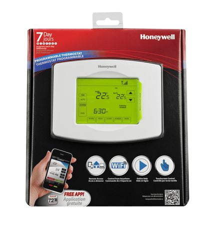 Honeywell Rth Wf Wi Fi Programmable Touchscreen Thermostat Walmart