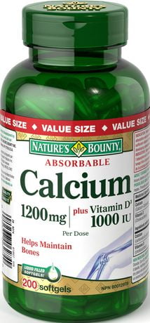 calcium 1200 bounty d3 vitamin mg plus nature absorbable softgels zoom