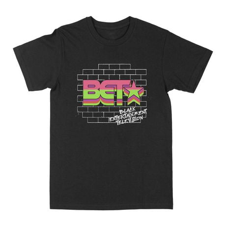 BET Black Entertainment Television Wall Black Short Sleeve T Shirt Tee