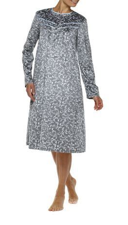 long fleece gown