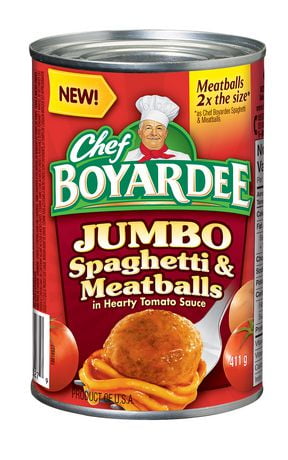 Chef Boyardee® JUMBO Spaghetti & Meatballs 411g | Walmart.ca