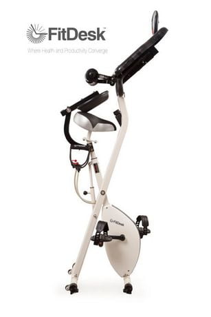 exercise bike with desk amazon