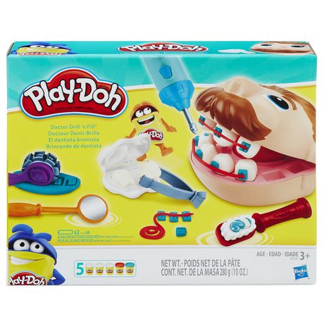 Play-Doh Doctor Drill 'N Fill Set White, Red, Blue