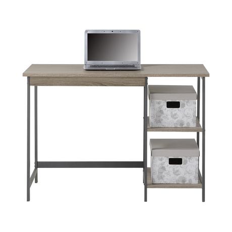  Laptop Desk &amp; 4-Shelf Bookcase Set in Reclaimed Wood  Walmart.ca