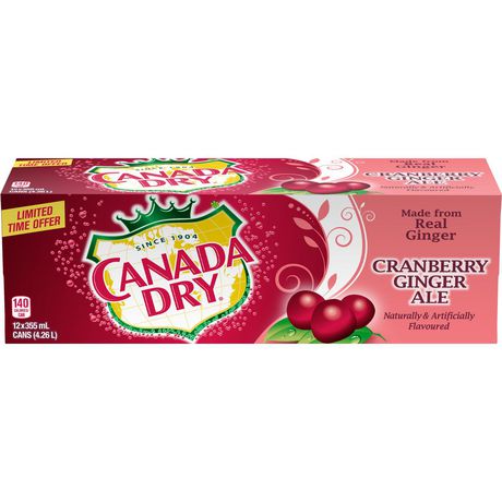 Canada Dry Diet Cranberry Ginger Ale Nutrition