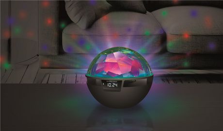 UPC 680079661915 product image for Disco Party Light Bluetooth Speaker W/ Clock By Sharper Image | upcitemdb.com